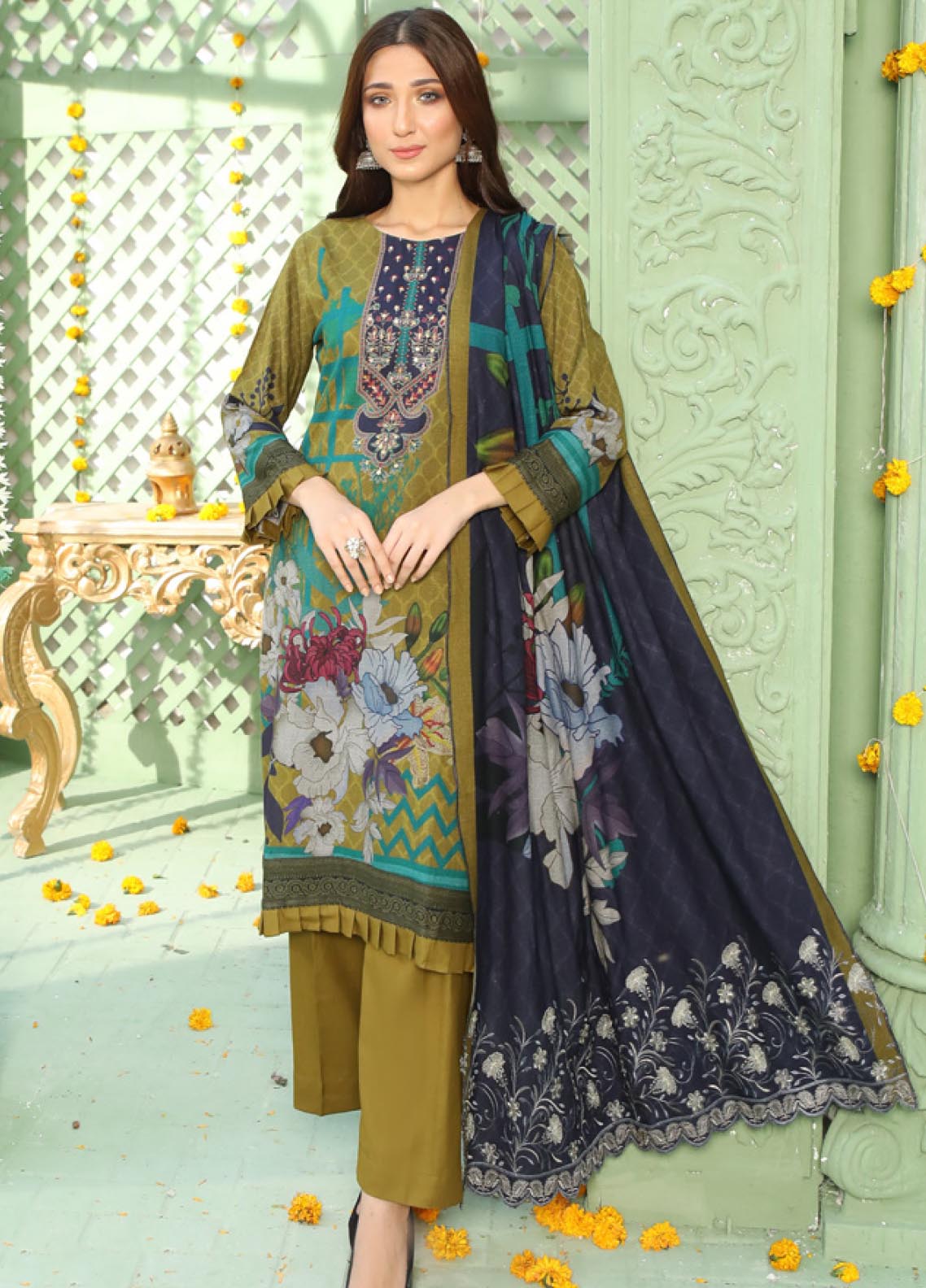 D#06 MTF Flora Dhanak Handwork Collection 1022 D#06 MTF Flora Dhanak Handwork Collection 1022