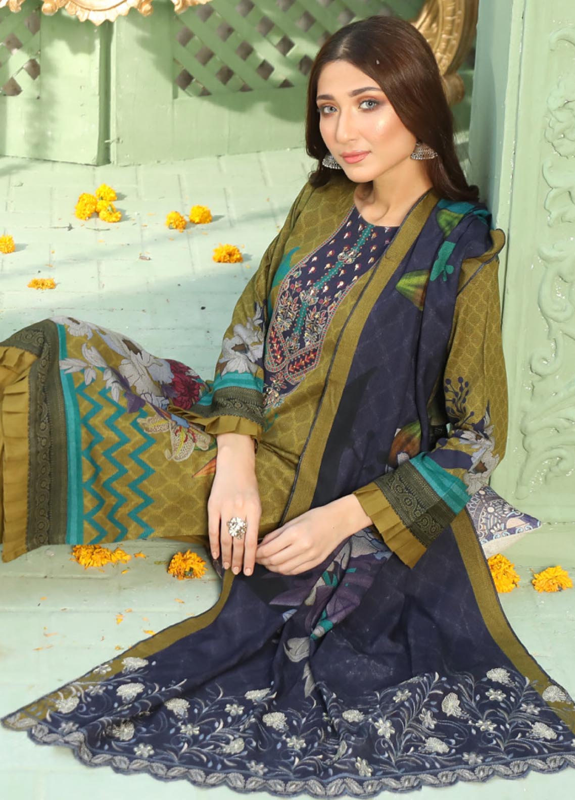 D#06 MTF Flora Dhanak Handwork Collection 1022 D#06 MTF Flora Dhanak Handwork Collection 1022