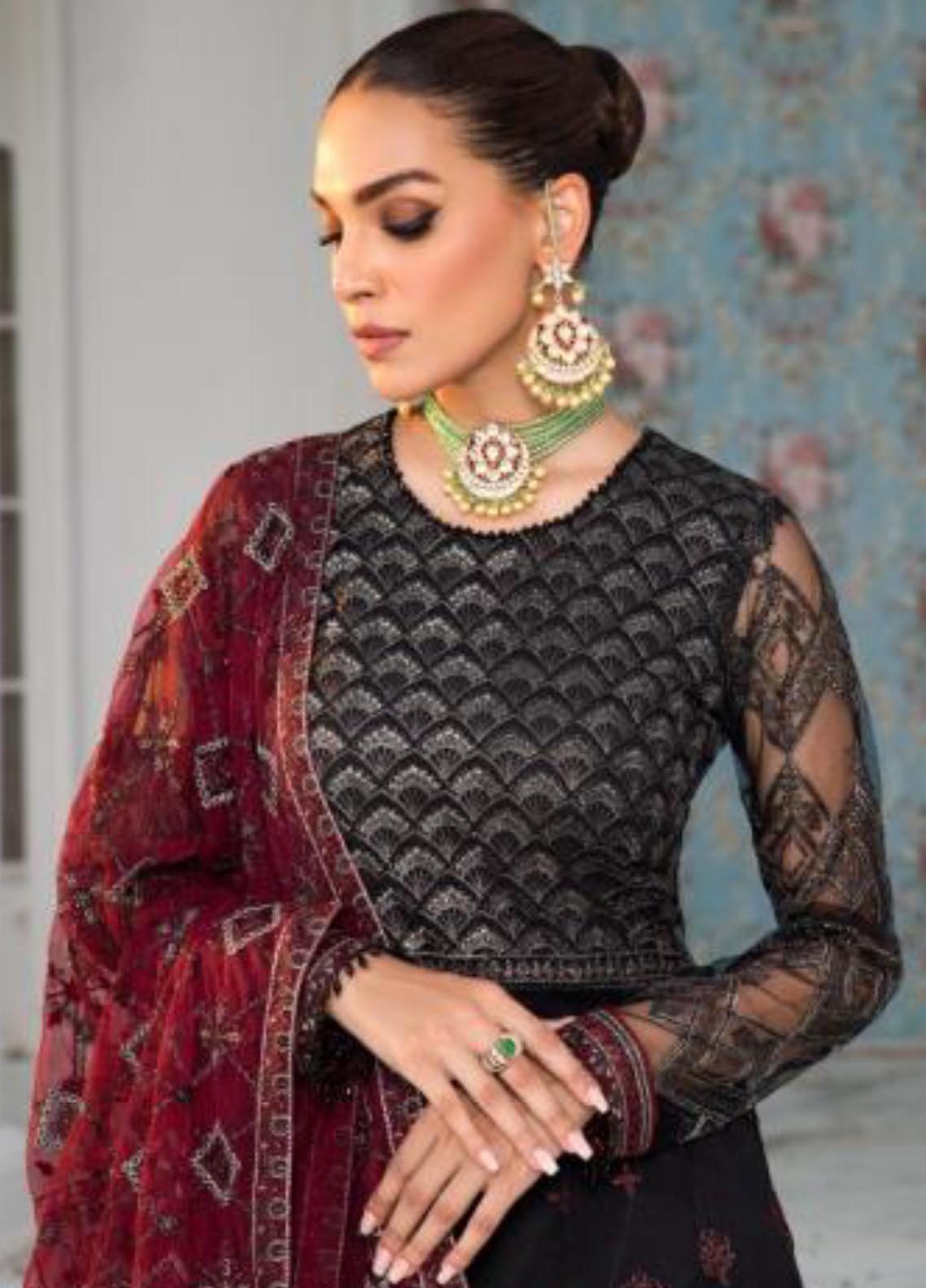 Zarif Embroidered Net Unstitched 3 Piece Suit - 07 Zarif Embroidered Net Unstitched 3 Piece Suit - 07