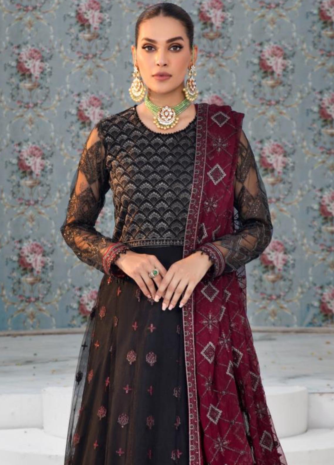 Zarif Embroidered Net Unstitched 3 Piece Suit - 07 Zarif Embroidered Net Unstitched 3 Piece Suit - 07