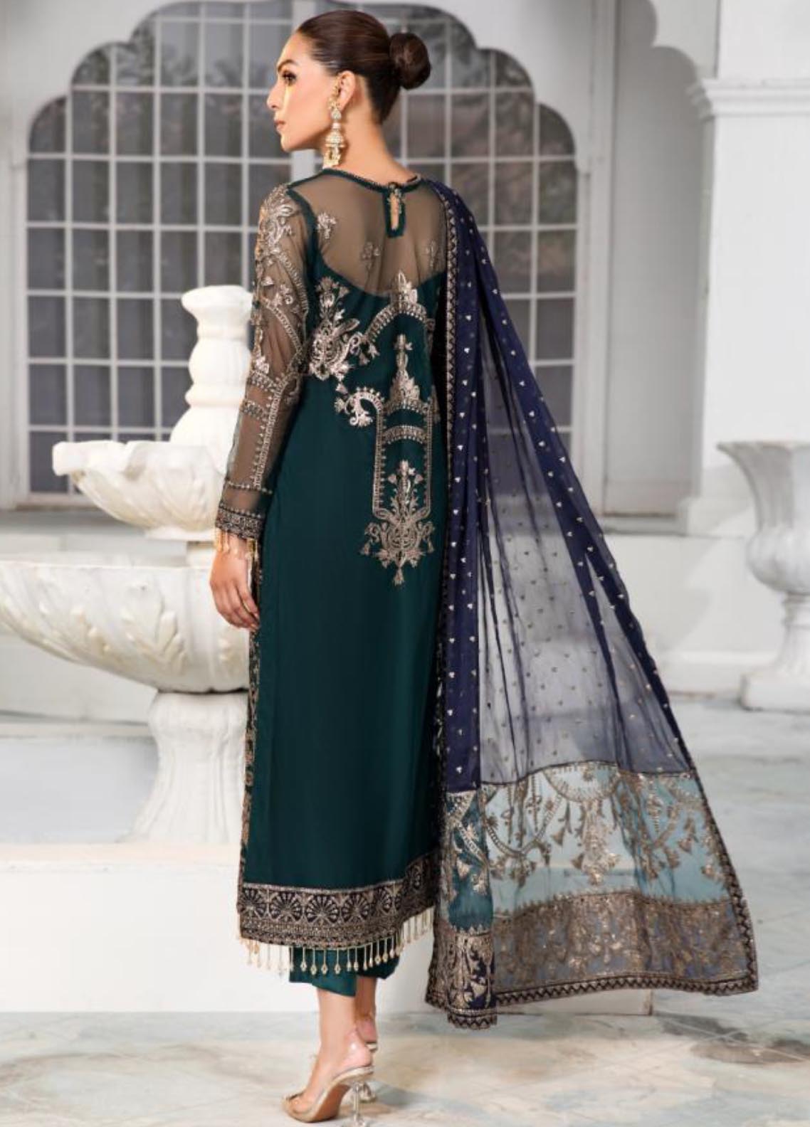 Zarif Embroidered Net Unstitched 3 Piece Suit - 09 Zarif Embroidered Net Unstitched 3 Piece Suit - 09