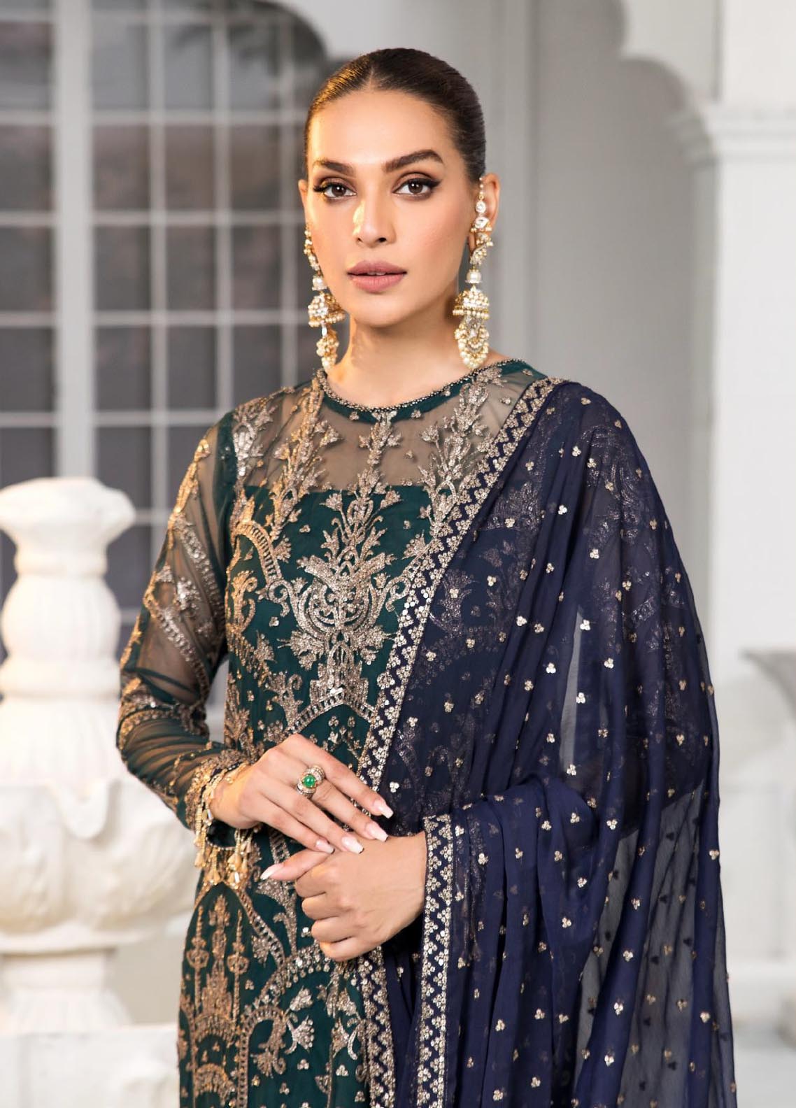 Zarif Embroidered Net Unstitched 3 Piece Suit - 09 Zarif Embroidered Net Unstitched 3 Piece Suit - 09