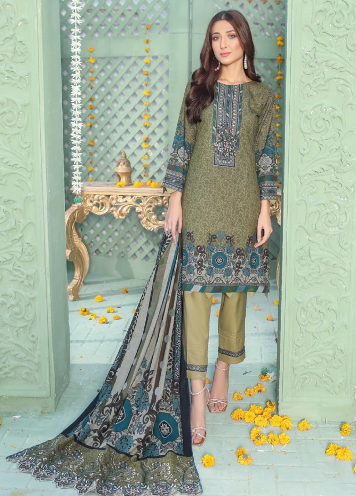 D#09 MTF Flora Dhanak Handwork Collection 1022 D#09 MTF Flora Dhanak Handwork Collection 1022