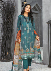 Mizaaj By Aalaya Embroidered Staple Dabi Unstitched 3 Piece Suit - 09