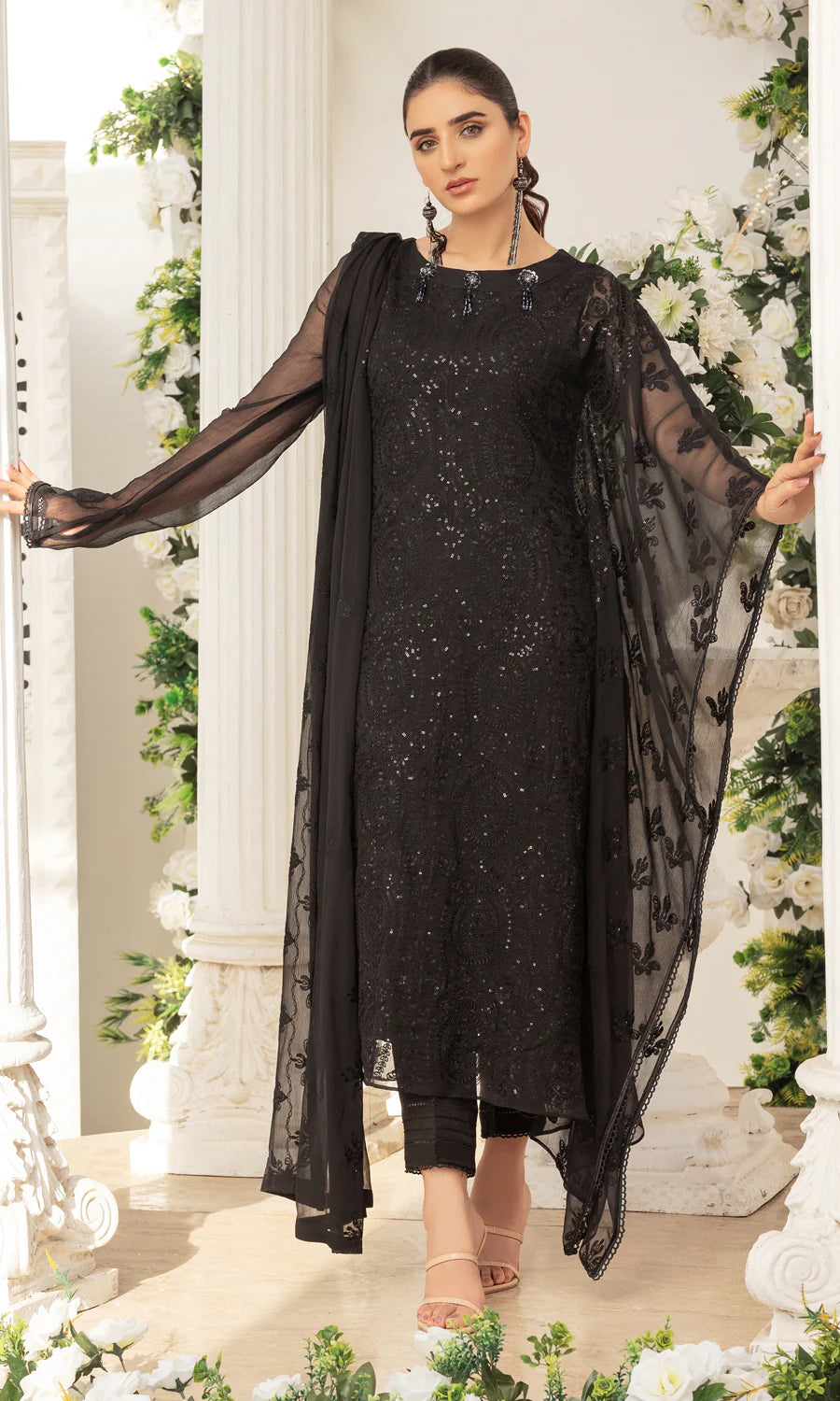 D#55 Shamooz Afreen Emb Chiffon Collection 323 D#55 Shamooz Afreen Emb Chiffon Collection 323