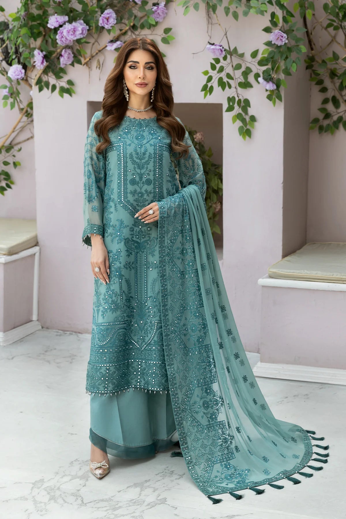 D#07 Alizeh Dhaagay Luxury Emb Chiffon Collection 323 V-1 D#07 Alizeh Dhaagay Luxury Emb Chiffon Collection 323 V-1