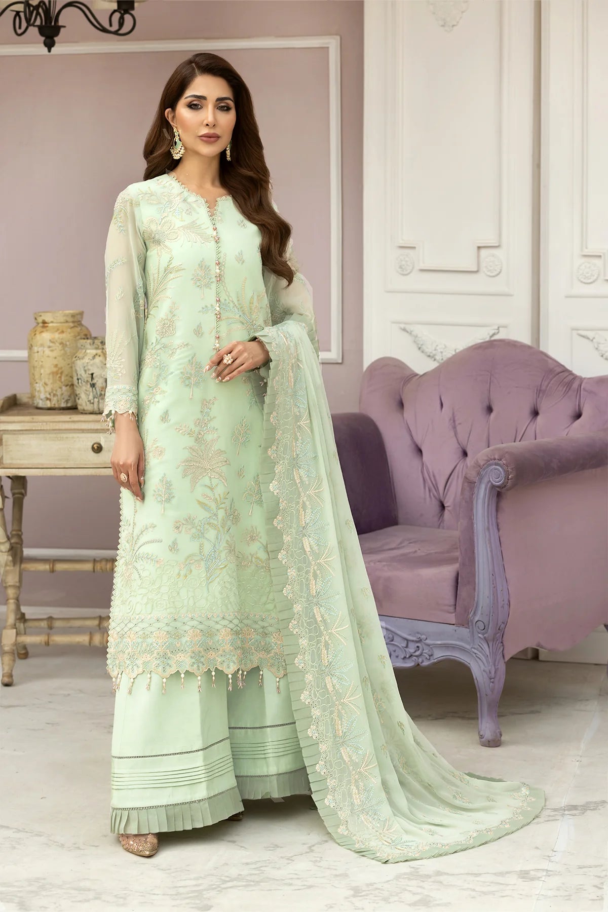 D#09 Alizeh Dhaagay Luxury Emb Chiffon Collection 323 V-1 D#09 Alizeh Dhaagay Luxury Emb Chiffon Collection 323 V-1
