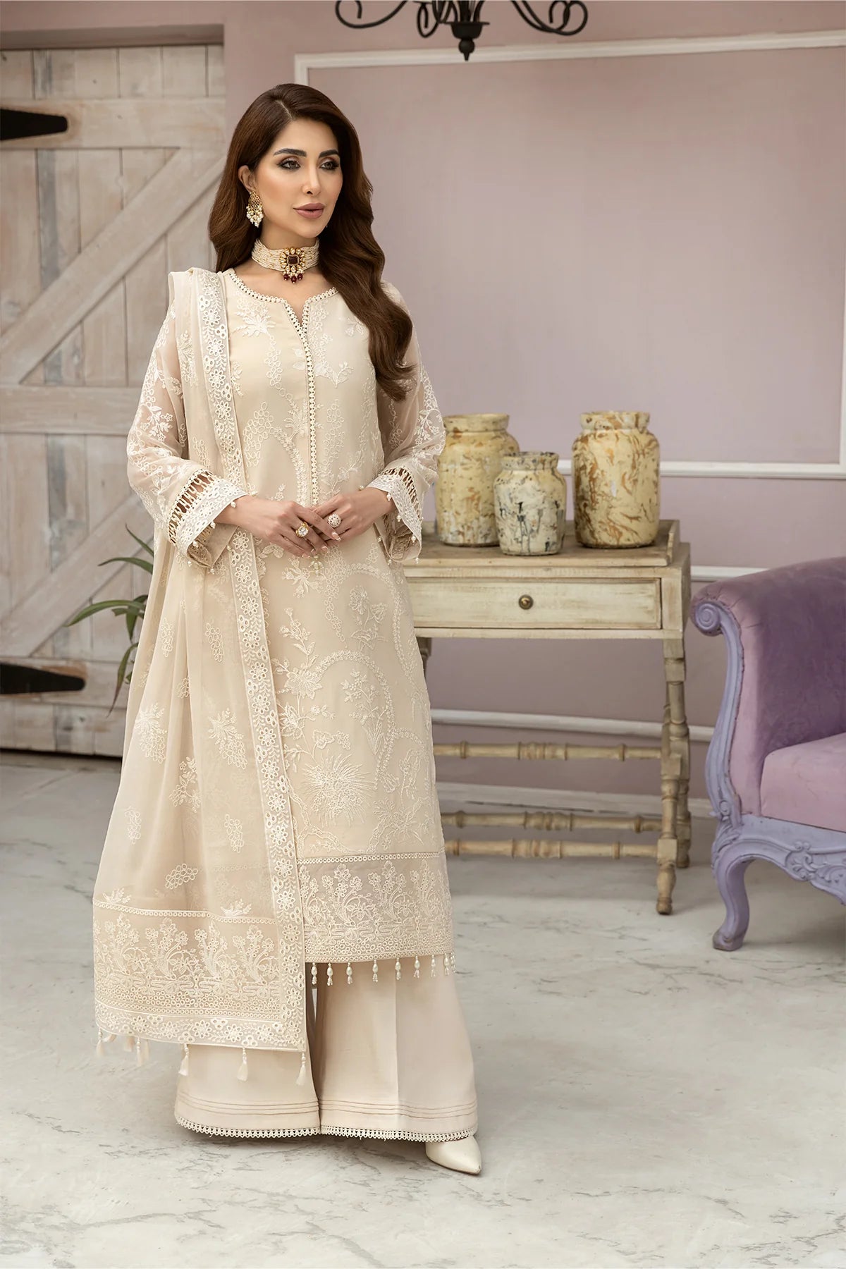 D#03 Alizeh Dhaagay Luxury Emb Chiffon Collection 323 V-1 D#03 Alizeh Dhaagay Luxury Emb Chiffon Collection 323 V-1