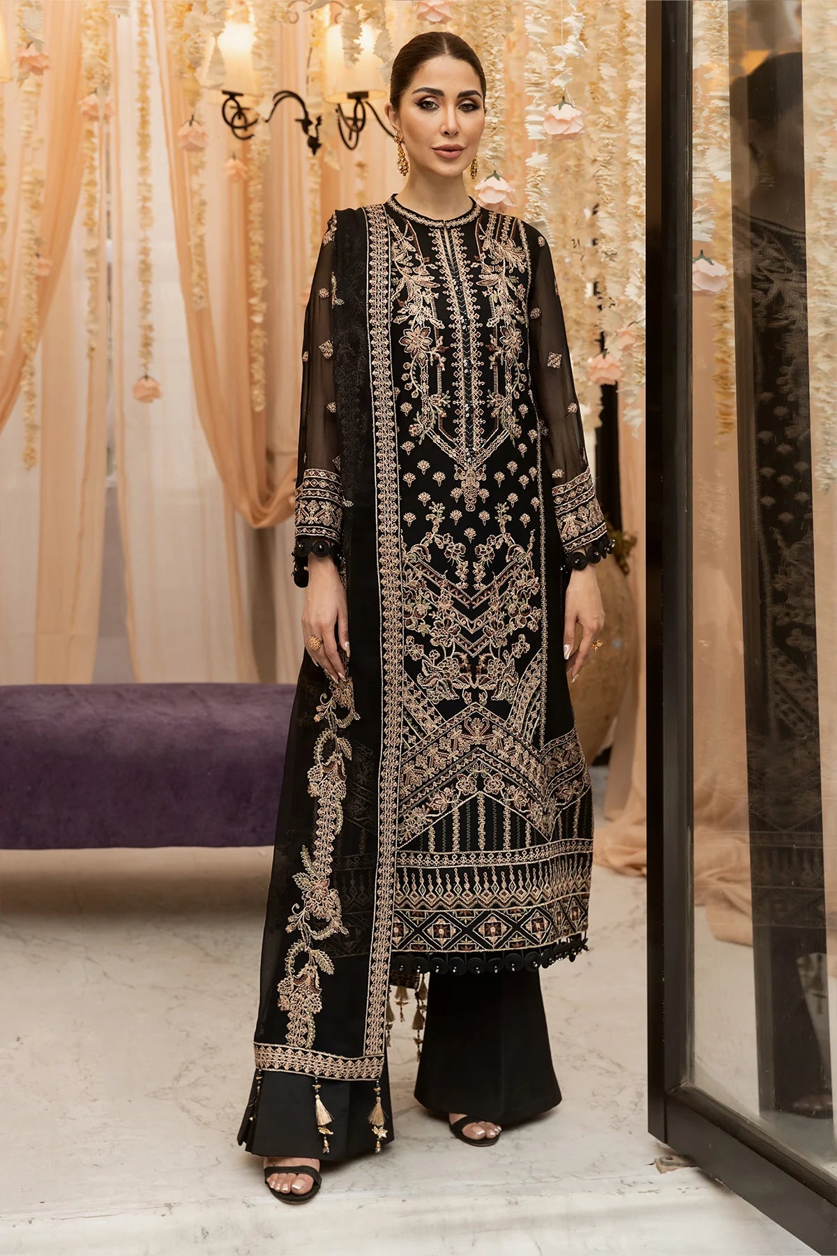 D#04 Alizeh Dhaagay Luxury Emb Chiffon Collection 323 V-1 D#04 Alizeh Dhaagay Luxury Emb Chiffon Collection 323 V-1