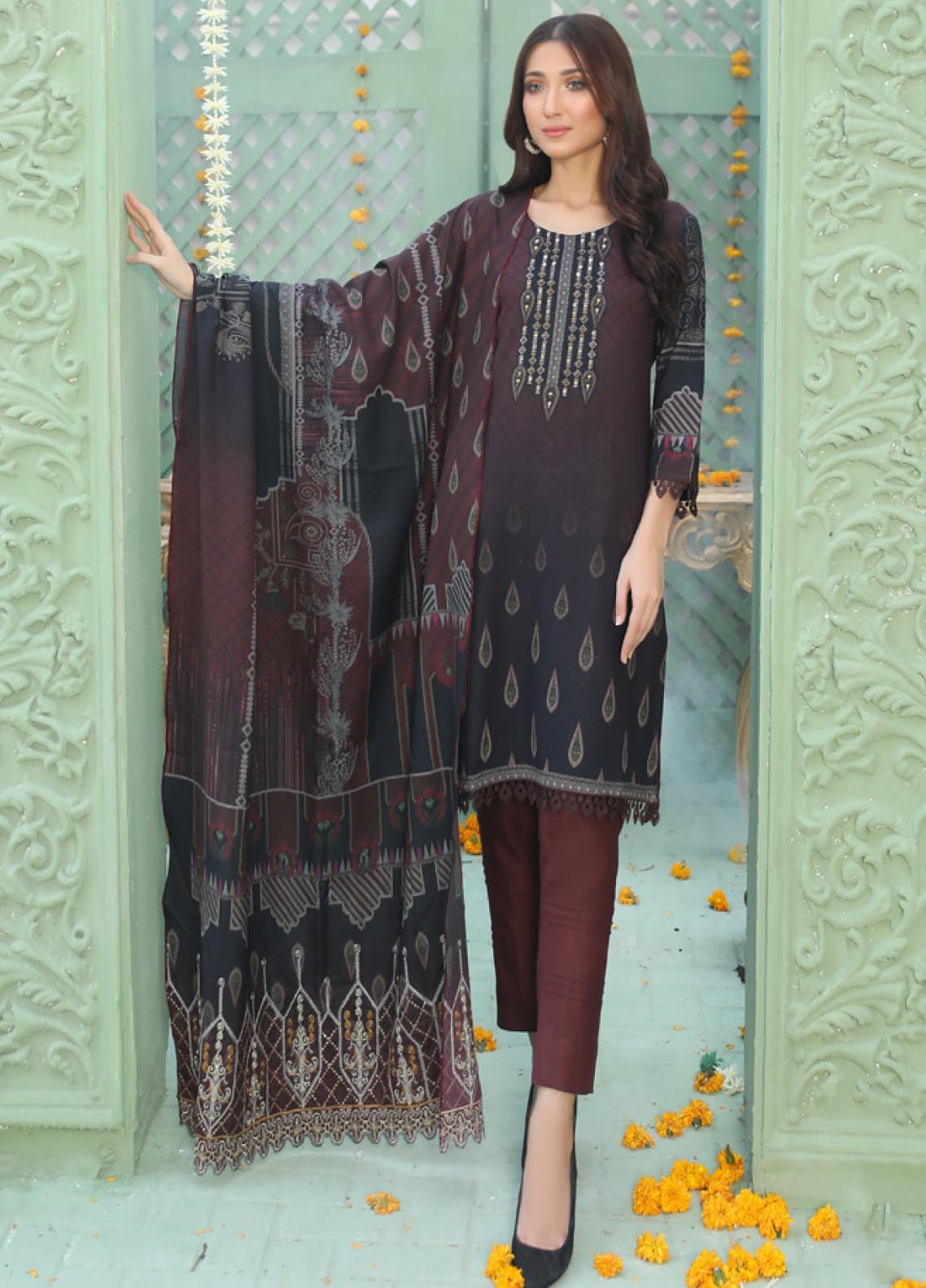 D#10 MTF Flora Dhanak Handwork Collection 1022 D#10 MTF Flora Dhanak Handwork Collection 1022