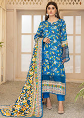 D#1A AlZohaib Anum Printed Lawn 3Pc 123
