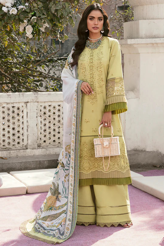 Lamhay By Afrozeh Embroidered Lawn Unstitched 3 Piece Suit - 05 Lamhay By Afrozeh Embroidered Lawn Unstitched 3 Piece Suit - 05
