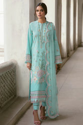 Lamhay By Afrozeh Embroidered Lawn Unstitched 3 Piece Suit - 04