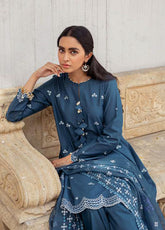 D#01 Cross Stitch Mahiri Unstitched Emb Lawn Collection 622