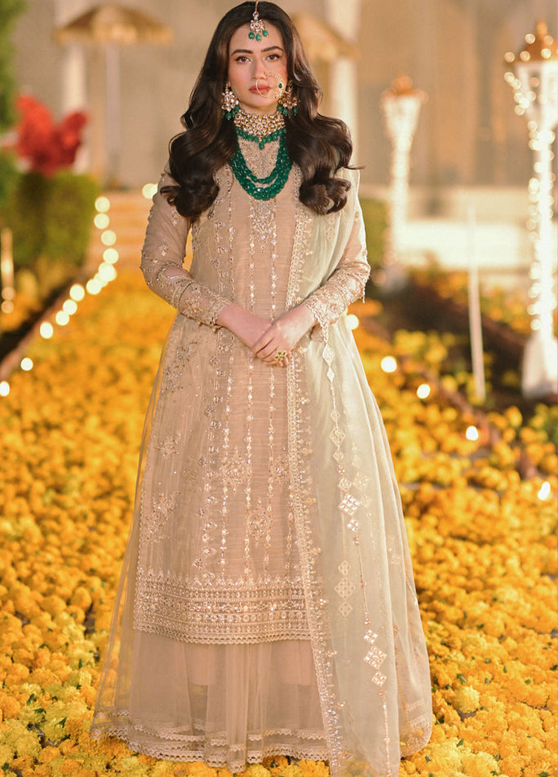 Mastani By Qalamkar Embroidered Raw Silk Unstitched 3 Piece Suit -  07 Mastani By Qalamkar Embroidered Raw Silk Unstitched 3 Piece Suit -  07