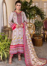 D#2A AlZohaib Anum Printed Lawn 3Pc 123