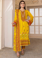 D#2B AlZohaib Anum Printed Lawn 3Pc 123