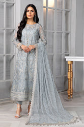 Bahaar by Zarif Embroidered Net Unstitched 3 Piece Suit - ZB 05 SKYLER