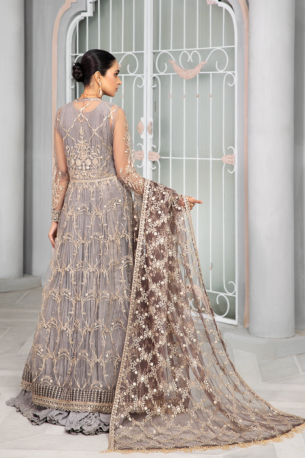Bahaar by Zarif Embroidered Net Unstitched 3 Piece Suit - ZB 04 MERIAH Bahaar by Zarif Embroidered Net Unstitched 3 Piece Suit - ZB 04 MERIAH