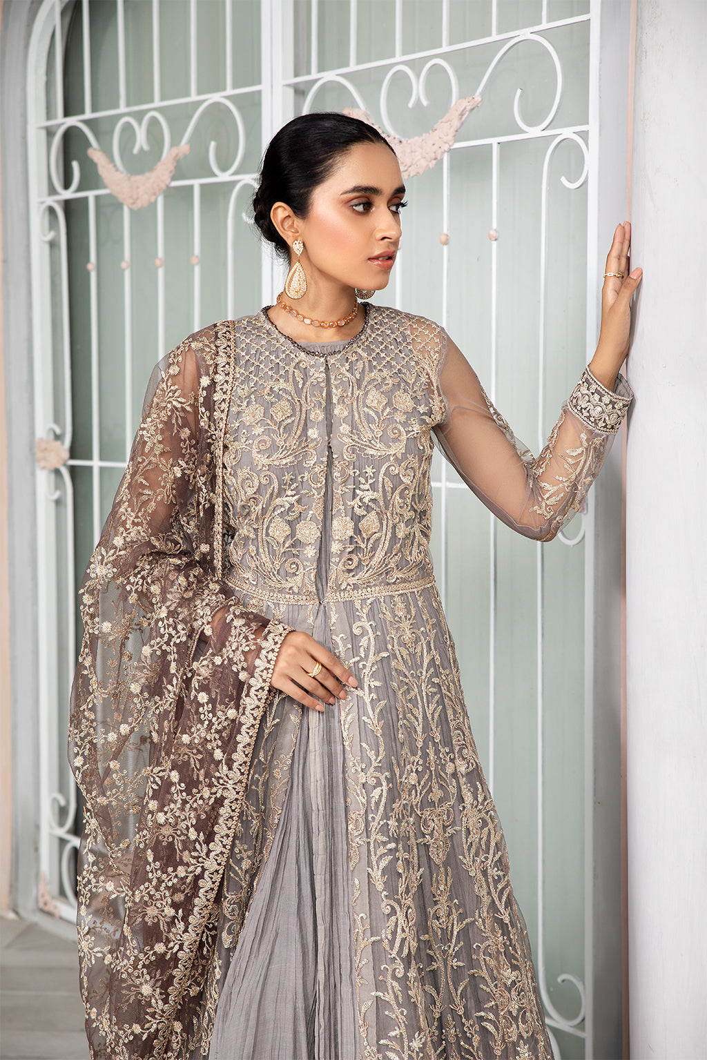 Bahaar by Zarif Embroidered Net Unstitched 3 Piece Suit - ZB 04 MERIAH Bahaar by Zarif Embroidered Net Unstitched 3 Piece Suit - ZB 04 MERIAH