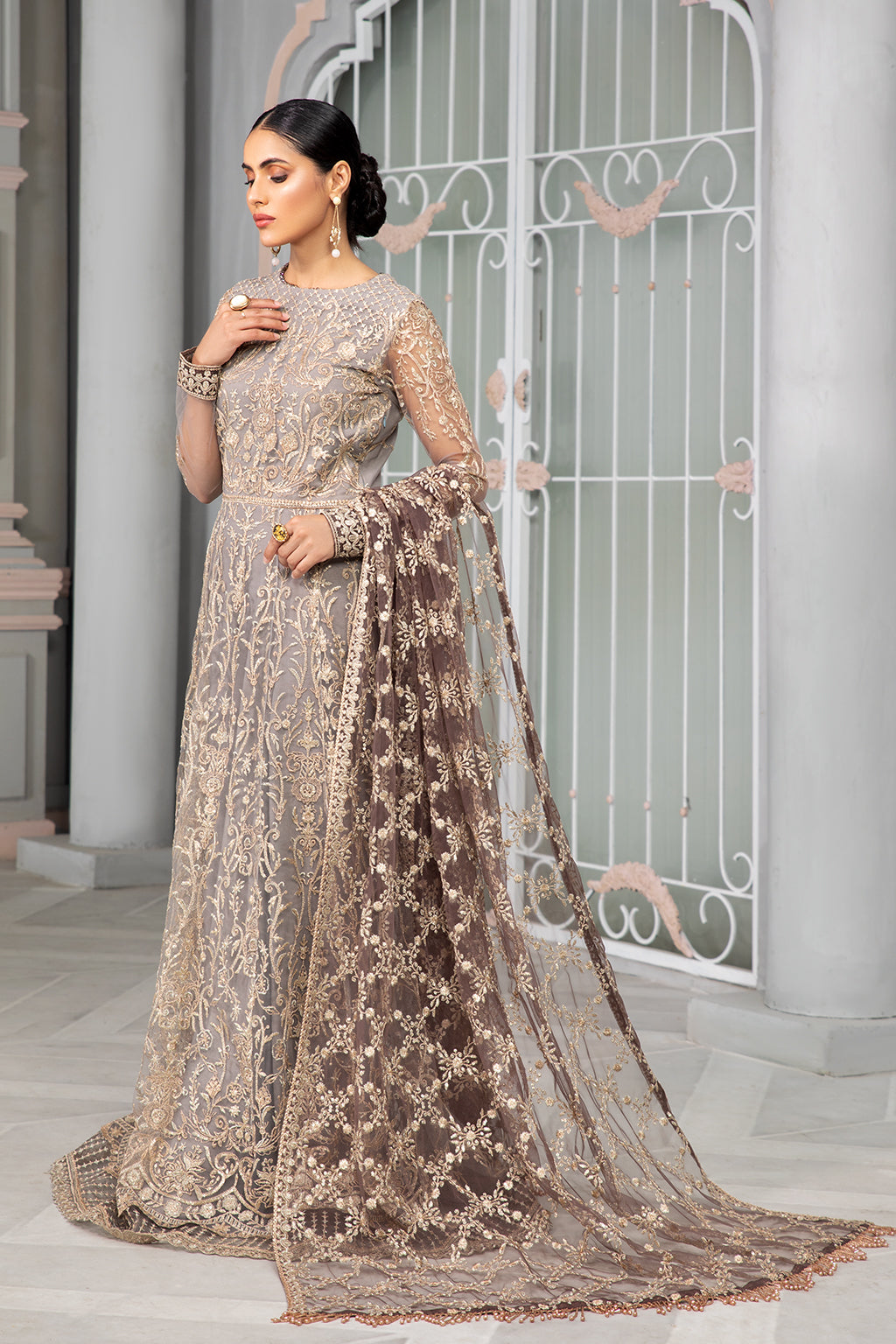Bahaar by Zarif Embroidered Net Unstitched 3 Piece Suit - ZB 04 MERIAH Bahaar by Zarif Embroidered Net Unstitched 3 Piece Suit - ZB 04 MERIAH
