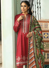 D#WEC-SA-0133 LSM Lakhany Emb Winter Collection 1022 Maroon