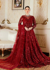 Mahermah By Emaan Adeel Embroidered Net Unstitched 3 Piece Suit - 302