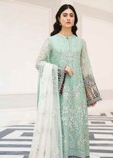 Safeera By Flossie Embroidered Chiffon Unstitched 3 Piece Suit - 02