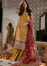 Mastani By Qalamkar Embroidered Raw Silk Unstitched 3 Piece Suit - 02
