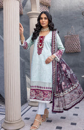 D#03 AlZohaib Coco Festive Digital Emb Lawn Collection 323