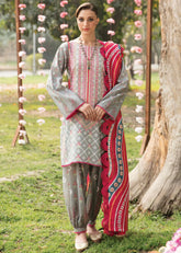 Bahar By Afrozeh Printed Lawn Unstitched 3 Piece Suit - 01