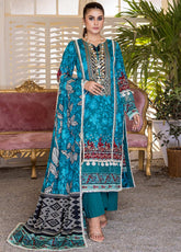 D#3B AlZohaib Anum Printed Lawn 3Pc 123