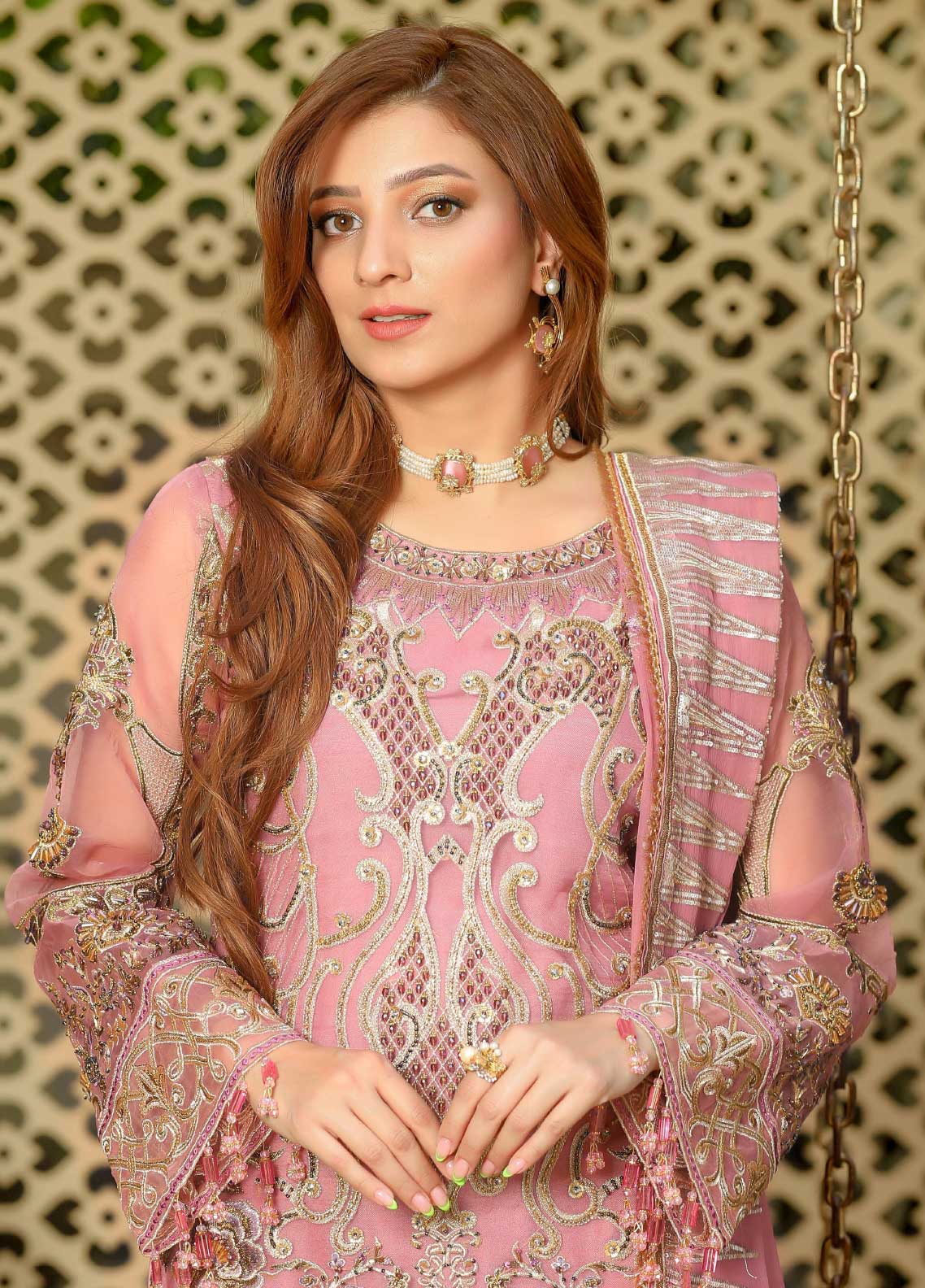 Areesha Embroidered Organza Unstitched 3 Piece Suit - 03 Areesha Embroidered Organza Unstitched 3 Piece Suit - 03