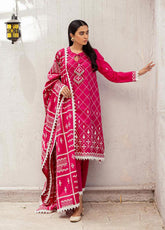 D#03 Cross Stitch Mahiri Unstitched Emb Lawn Collection 622