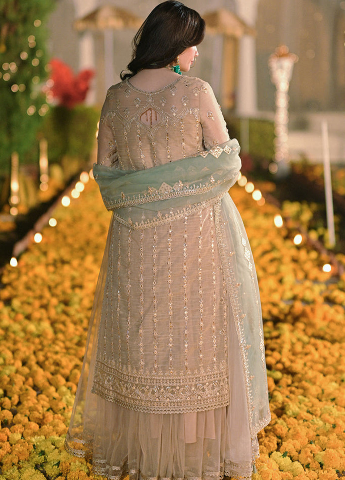 Mastani By Qalamkar Embroidered Raw Silk Unstitched 3 Piece Suit -  07 Mastani By Qalamkar Embroidered Raw Silk Unstitched 3 Piece Suit -  07