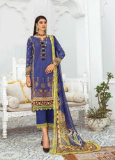 D#08 LALA Dahlia Emb Premium Lawn Collection 223