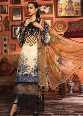 D#1b Maria B M Prints Emb Winter Collection 1020