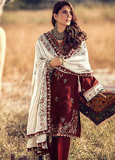 D#02 Noor By Sadia Emb Winter Shawl Collection 1020