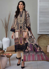 Rajbari Embroidered Lawn Unstitched 3 Piece Suit - 3A