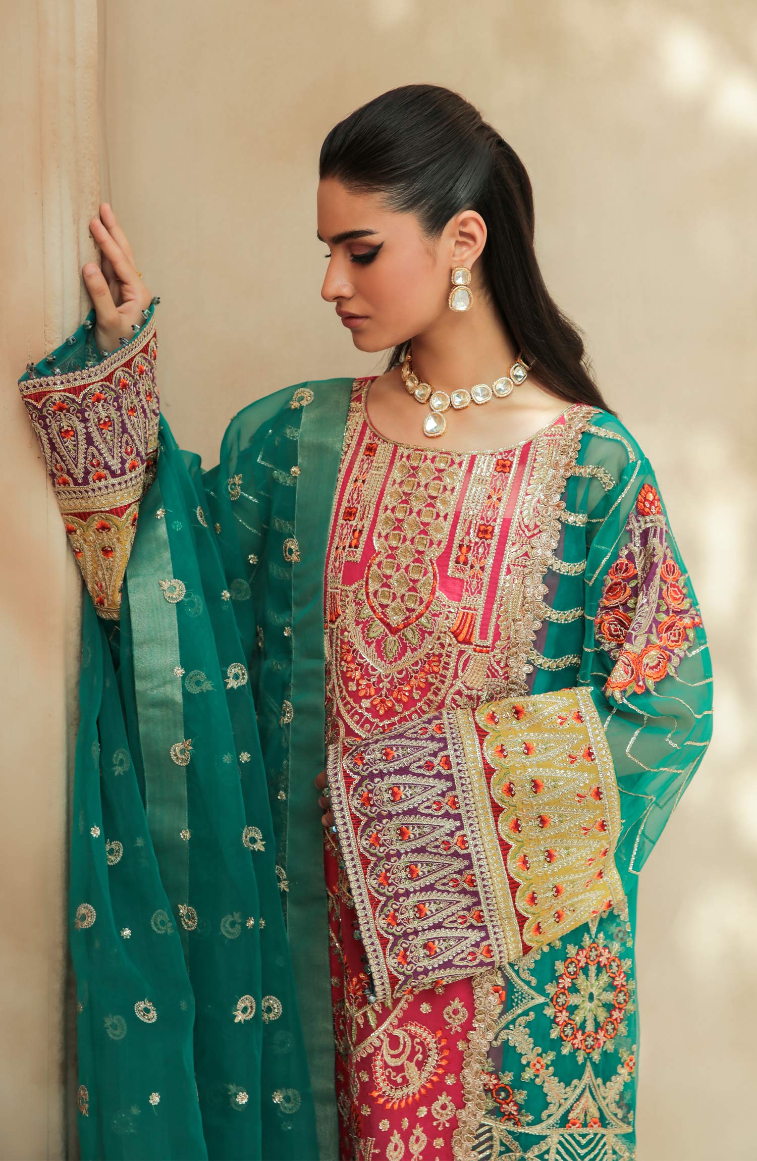 Maryum N Maria Unstitched 3 Piece Kesri Maryum N Maria Unstitched 3 Piece Kesri