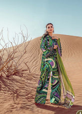 D#4A Maria B M Print Desert Rose Fall Collection 1022 Green