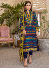 D#4B AlZohaib Anum Printed Lawn 3Pc 123