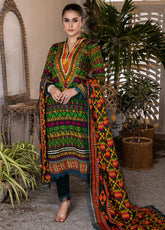 D#4C AlZohaib Anum Printed Lawn 3Pc 123