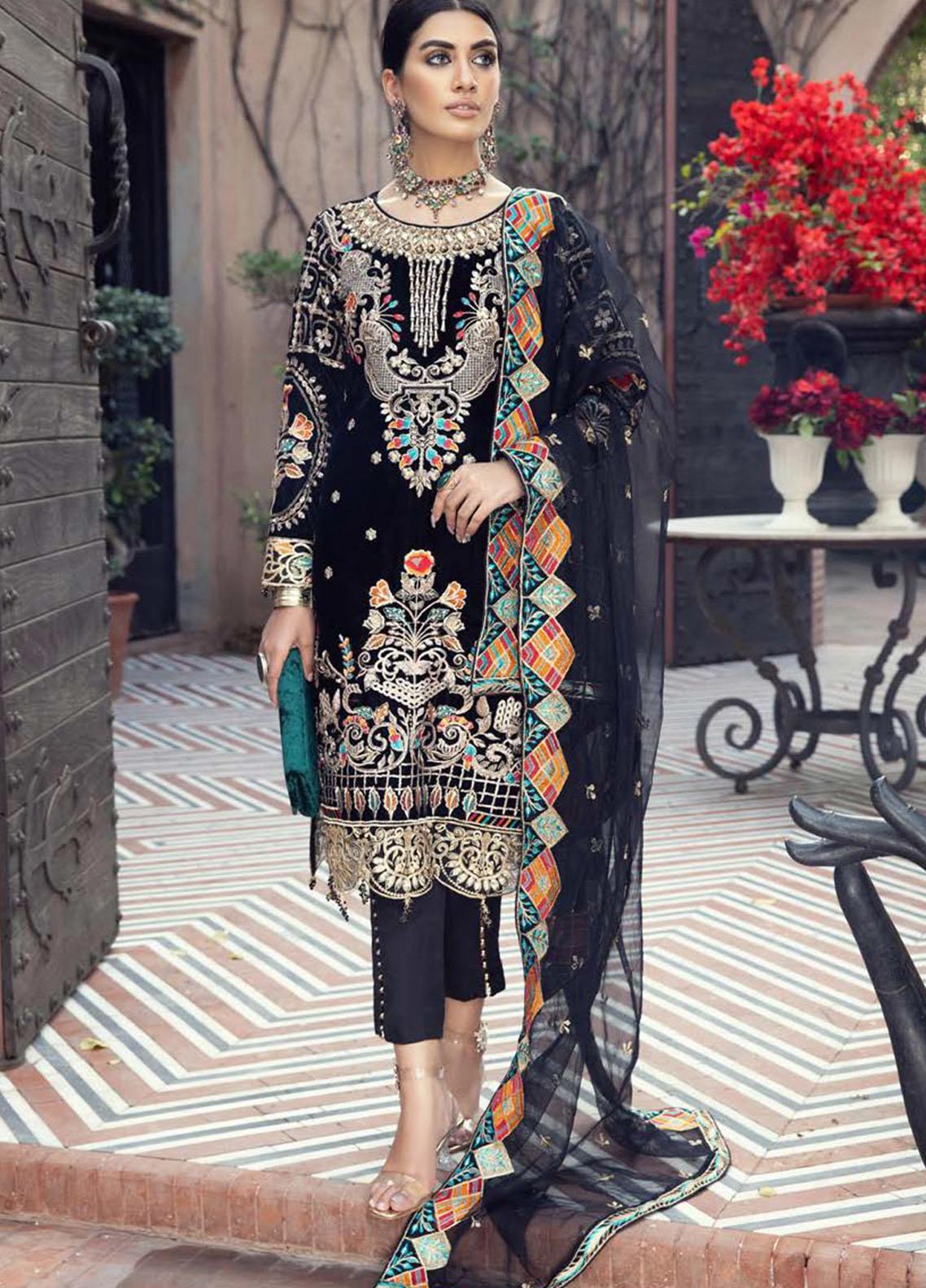 D#06 Zebtan Zeenat Emb Chiffon Collection 1221 D#06 Zebtan Zeenat Emb Chiffon Collection 1221