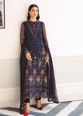 Safeera By Flossie Embroidered Chiffon Unstitched 3 Piece Suit - 04