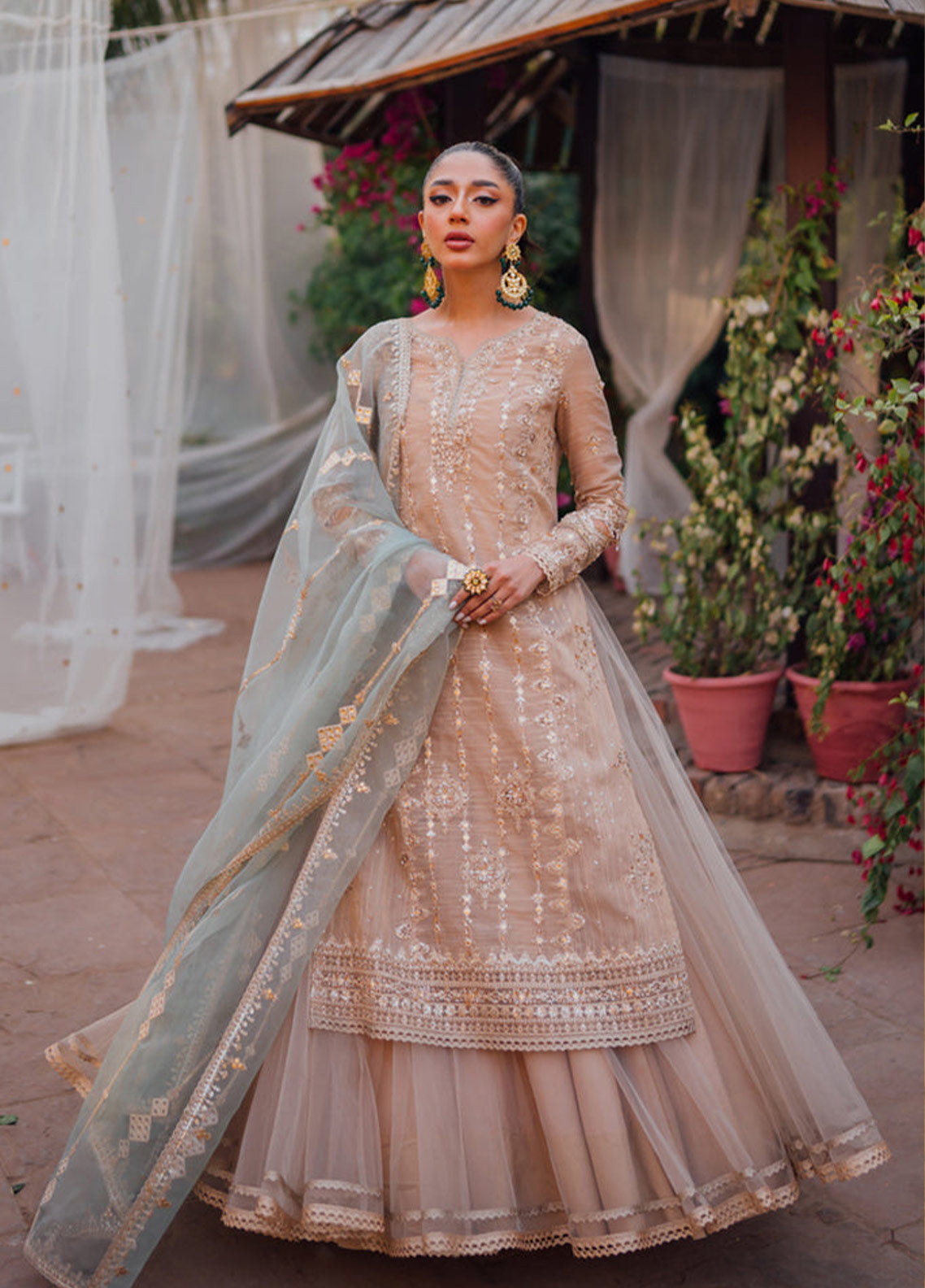 Mastani By Qalamkar Embroidered Raw Silk Unstitched 3 Piece Suit -  07 Mastani By Qalamkar Embroidered Raw Silk Unstitched 3 Piece Suit -  07