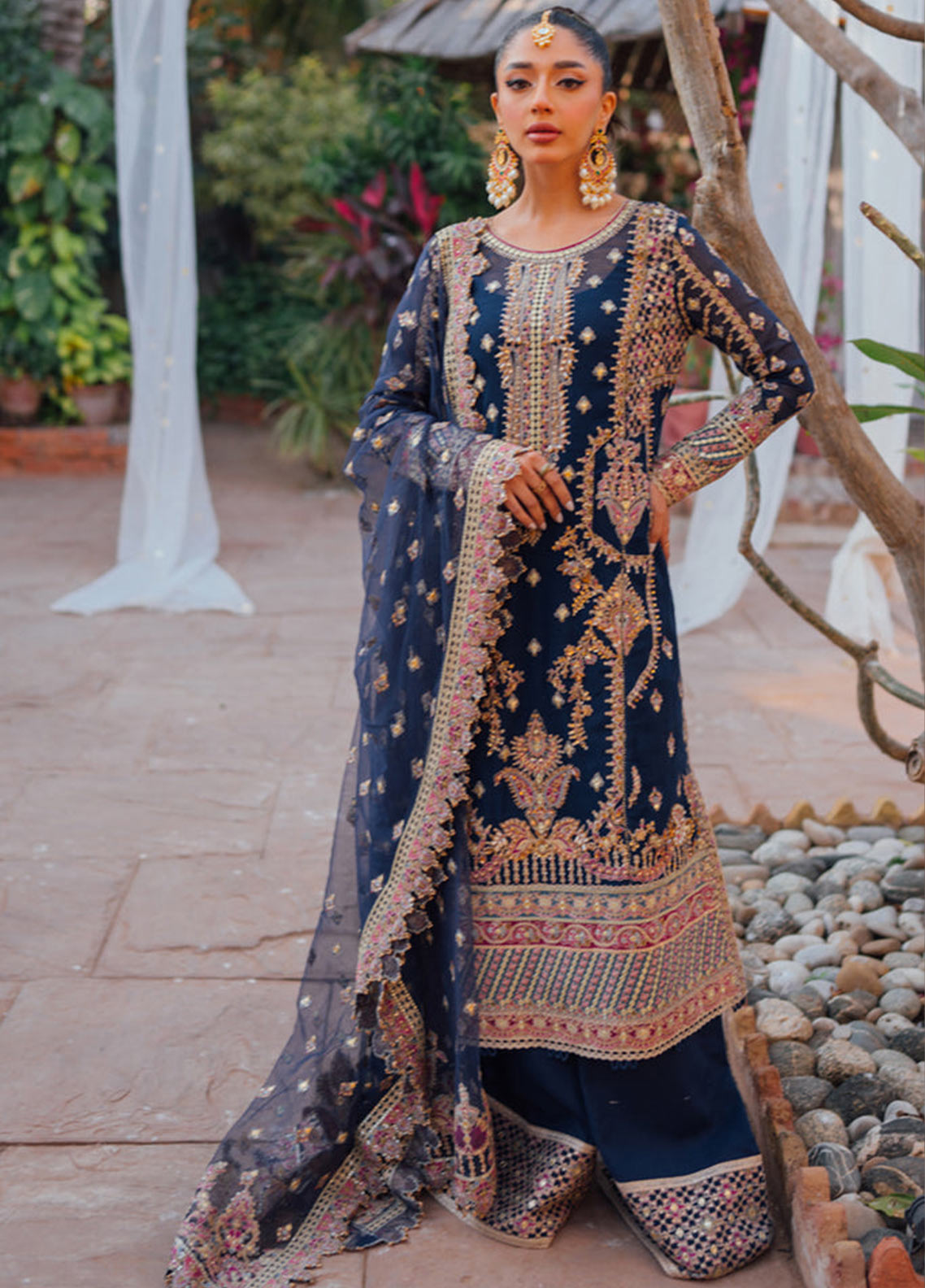 Mastani By Qalamkar Embroidered Cotton Net Unstitched 3 Piece Suit - 08 Mastani By Qalamkar Embroidered Cotton Net Unstitched 3 Piece Suit - 08