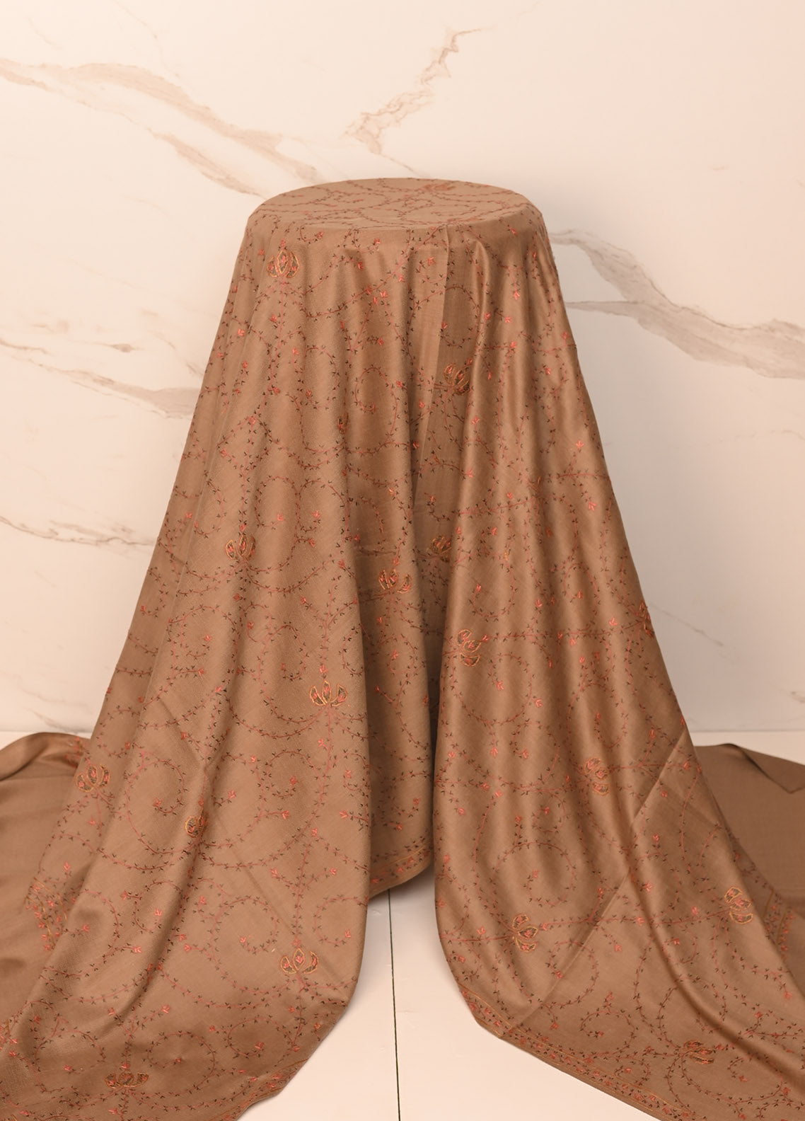 Royal Fashion Embroidered Woolen Shawl - RF23SH 046S004 Royal Fashion Embroidered Woolen Shawl - RF23SH 046S004