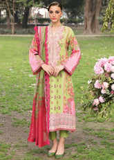Bahar By Afrozeh Printed Lawn Unstitched 3 Piece Suit - 08