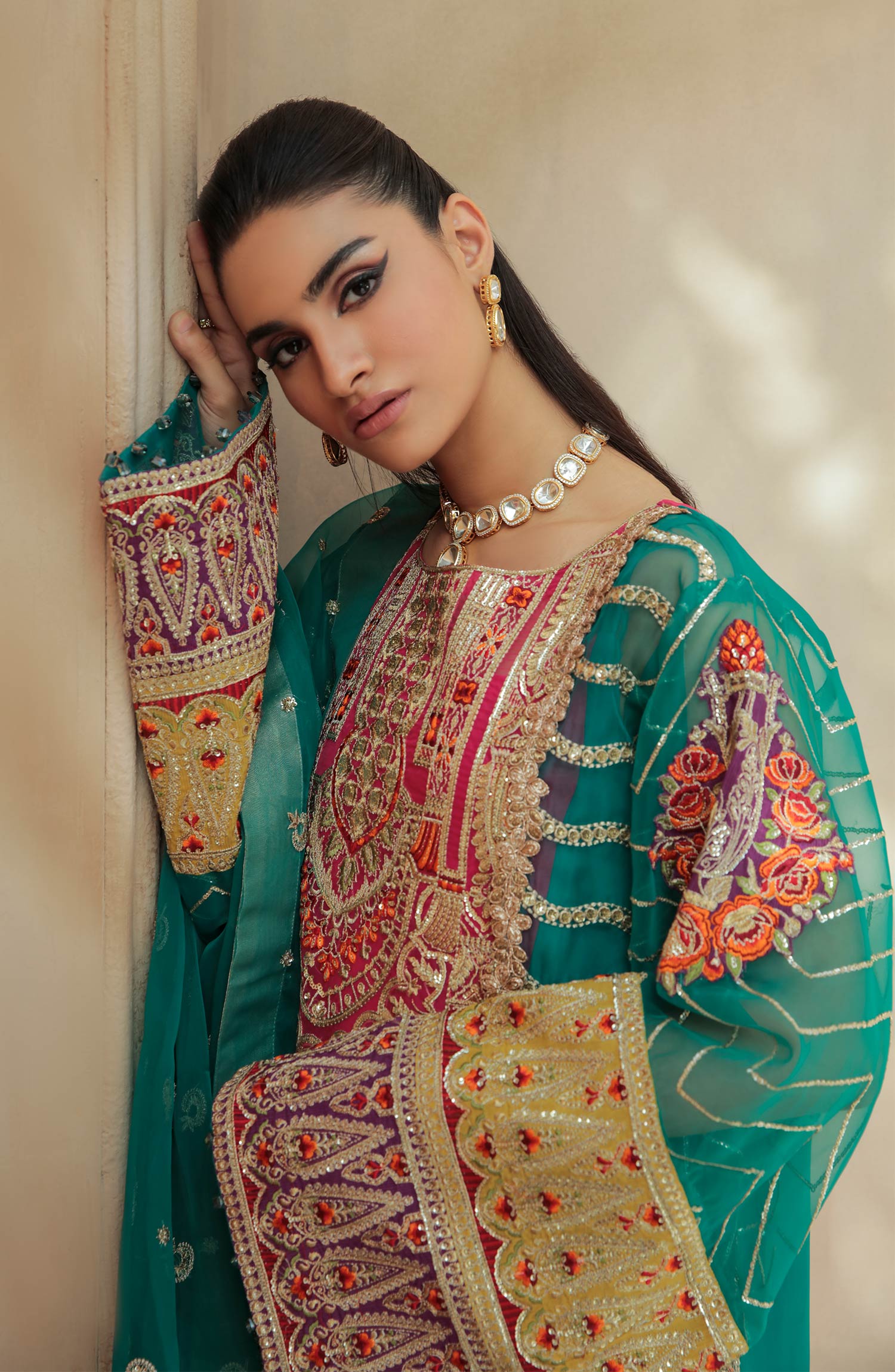 Maryum N Maria Unstitched 3 Piece Kesri Maryum N Maria Unstitched 3 Piece Kesri